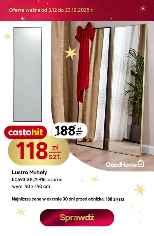 Castorama - gazetka promocyjna W teorii Święta, w praktyce najlepsze oferty od piątku 12.12 do wtorku 23.12 - strona 3