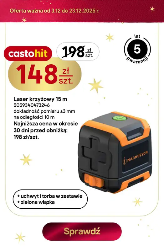 Castorama - gazetka promocyjna W teorii Święta, w praktyce najlepsze oferty od piątku 12.12 do wtorku 23.12 - strona 9