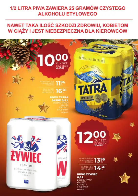Duży Ben - gazetka promocyjna Oferta napoje i piwa od piątku 12.12 do wtorku 23.12 - strona 5