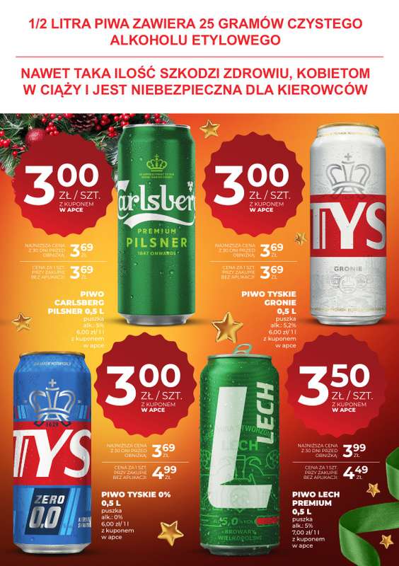 Duży Ben - gazetka promocyjna Oferta napoje i piwa od piątku 12.12 do wtorku 23.12 - strona 3