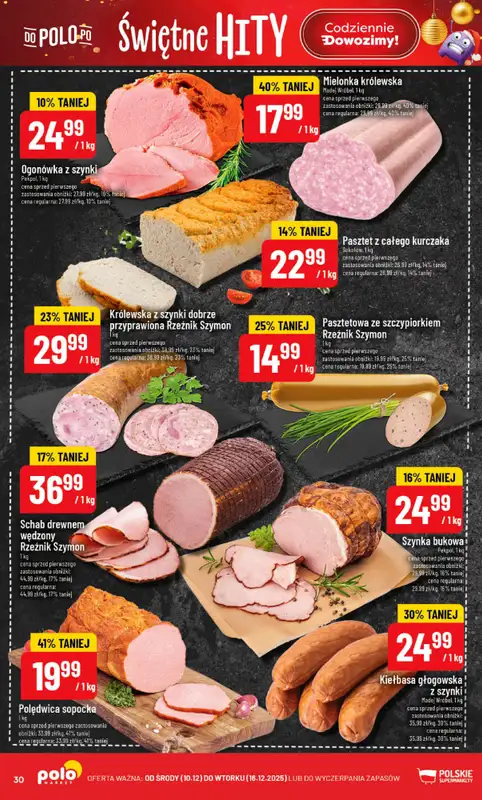 POLOmarket - gazetka promocyjna Gazetka od środy 10.12 do wtorku 16.12 - strona 30