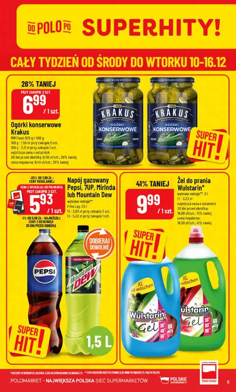 POLOmarket - gazetka promocyjna Gazetka od środy 10.12 do wtorku 16.12 - strona 5