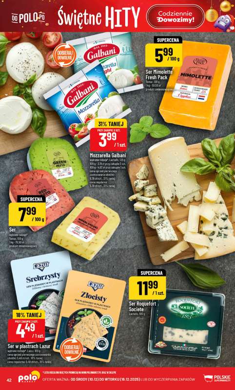 POLOmarket - gazetka promocyjna Gazetka od środy 10.12 do wtorku 16.12 - strona 42