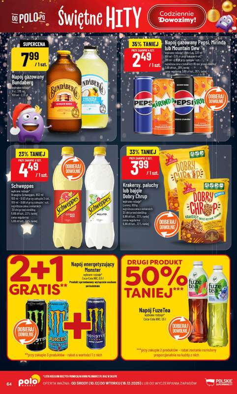 POLOmarket - gazetka promocyjna Gazetka od środy 10.12 do wtorku 16.12 - strona 64