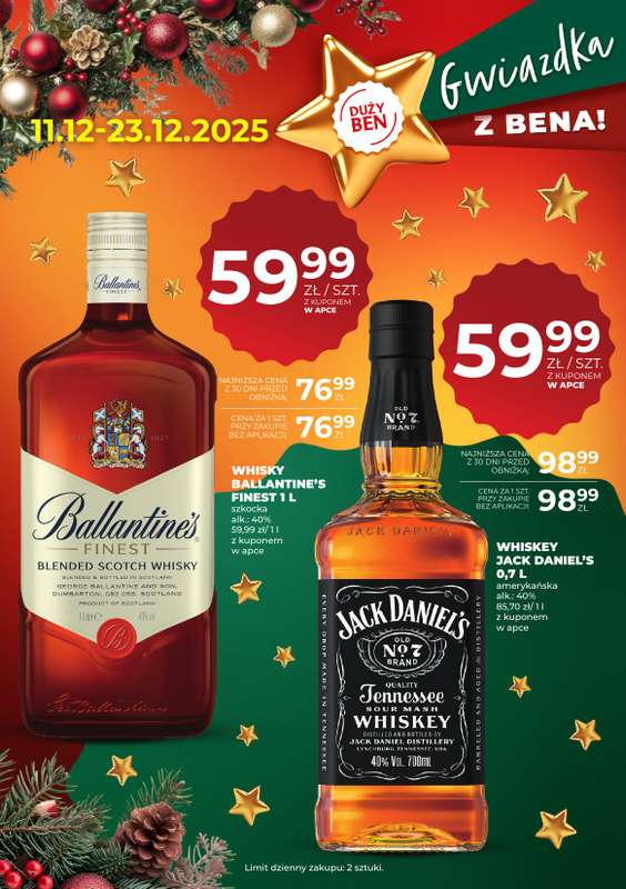 Duży Ben - gazetka promocyjna Gazetka od piątku 12.12 do wtorku 23.12