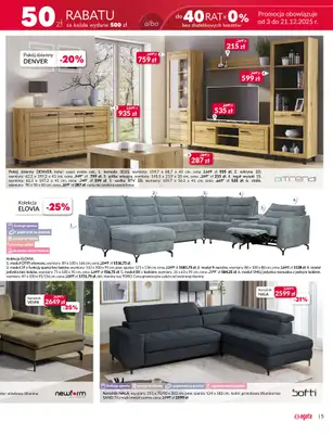 Salony Agata - gazetka promocyjna Już 19.12 Wielkie Otwarcie Agaty w Ełku! od piątku 19.12 do poniedziałku 05.01 - strona 5