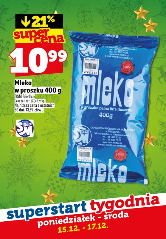 TOPAZ - gazetka promocyjna Superstart tygodnia od poniedziałku 15.12 do środy 17.12 - strona 4