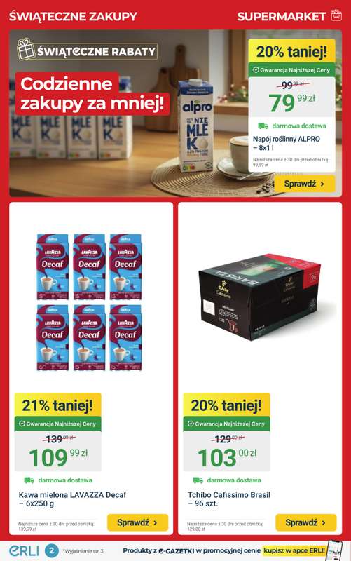 ERLI - gazetka promocyjna Świąteczne zakupy za mniej na ERLI! od poniedziałku 15.12 do niedzieli 21.12 - strona 2