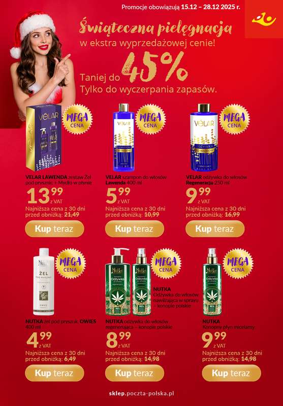 Poczta Polska - gazetka promocyjna Gazetka od poniedziałku 15.12 do niedzieli 28.12 - strona 2