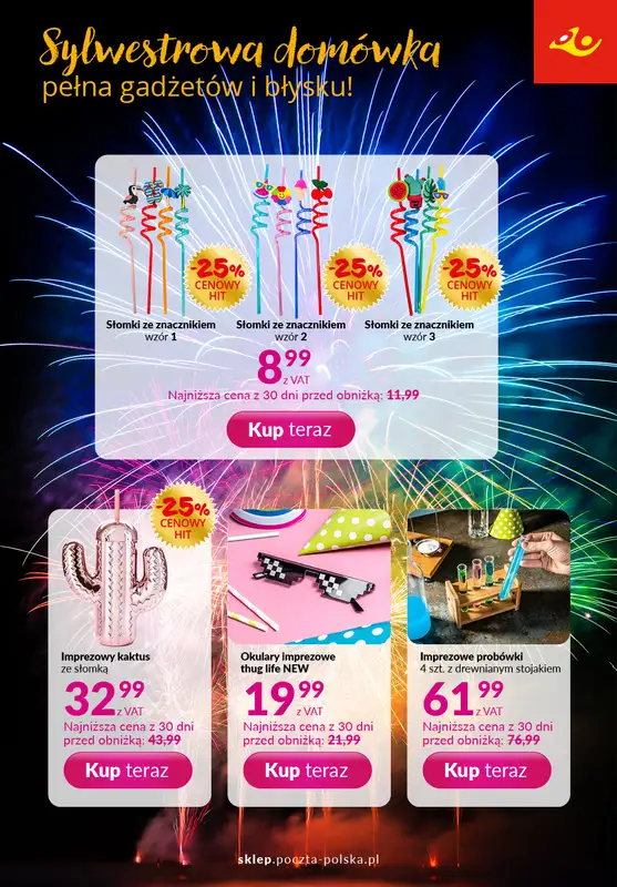 Poczta Polska - gazetka promocyjna Gazetka od poniedziałku 15.12 do niedzieli 28.12 - strona 4