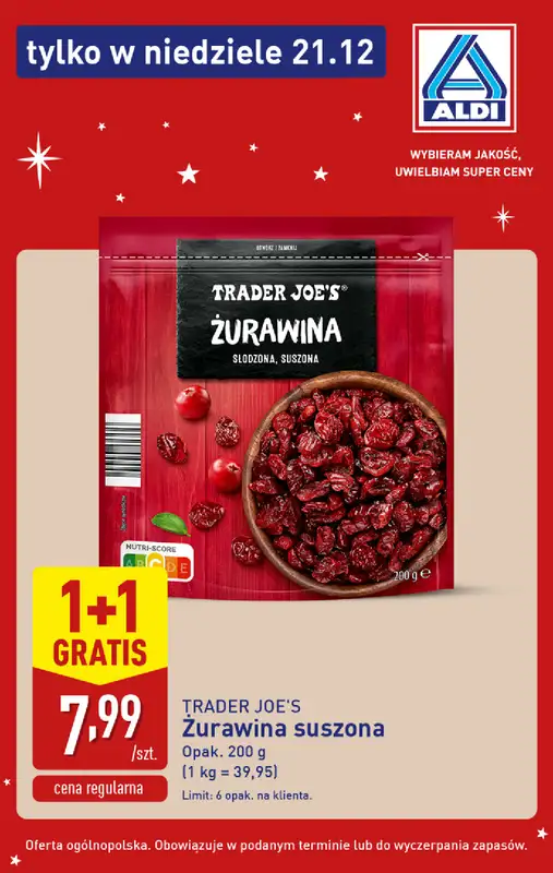 Aldi - gazetka promocyjna Super oferty na  niedzielę! od niedzieli 21.12 do niedzieli 21.12 - strona 7
