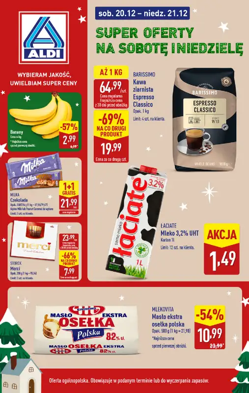 Aldi - gazetka promocyjna Super oferty na sobotę i niedzielę!  