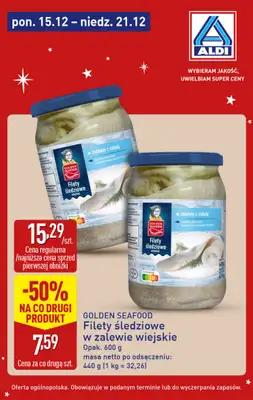 Aldi - gazetka promocyjna Śledź okazje w super cenach Aldi! od poniedziałku 15.12 do niedzieli 21.12 - strona 3