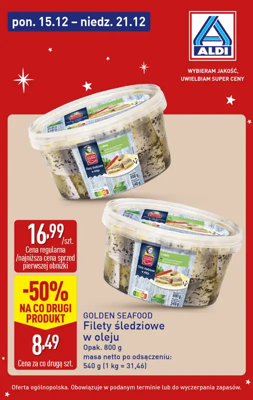 Aldi - gazetka promocyjna Śledź okazje w super cenach Aldi!   - strona 2