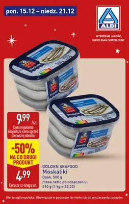 Aldi - gazetka promocyjna Śledź okazje w super cenach Aldi! od poniedziałku 15.12 do niedzieli 21.12 - strona 9
