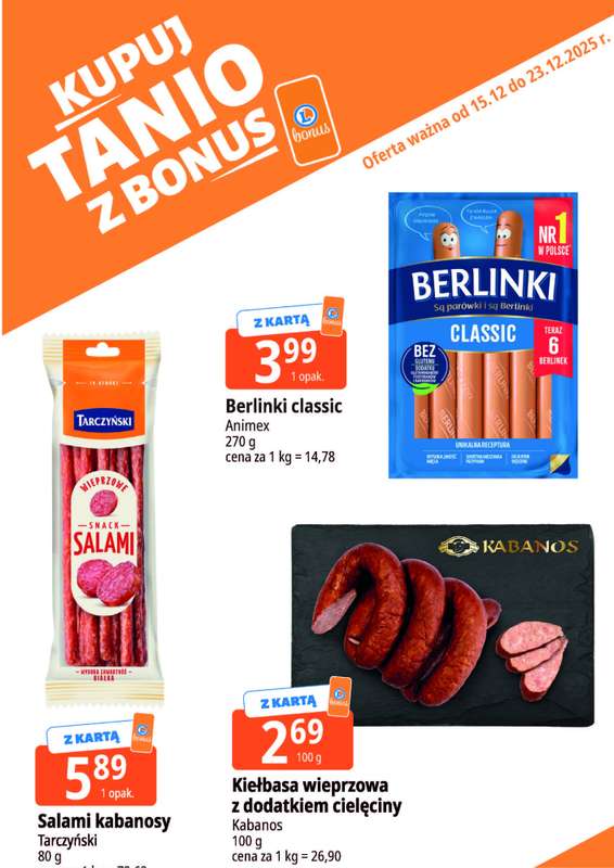 Leclerc - gazetka promocyjna Oferta E.Leclerc I Kupuj tanio z bonus od poniedziałku 15.12 do wtorku 23.12 - strona 24
