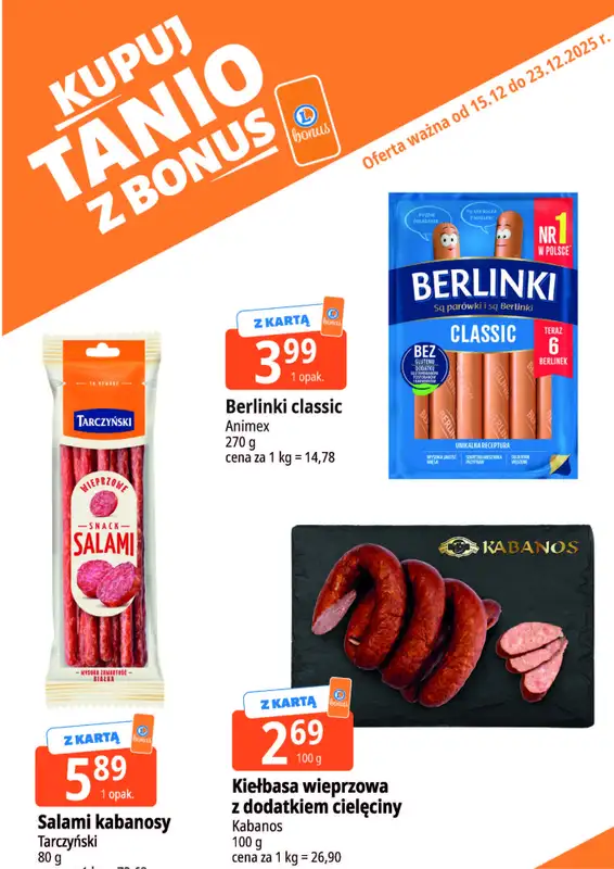 Leclerc - gazetka promocyjna Oferta E.Leclerc I Kupuj tanio z bonus od poniedziałku 15.12 do wtorku 23.12 - strona 24