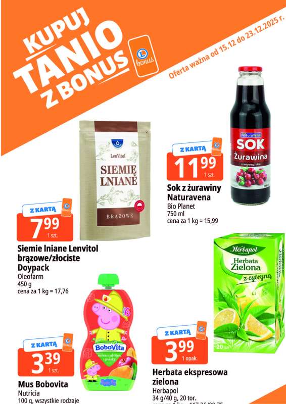 Leclerc - gazetka promocyjna Oferta E.Leclerc I Kupuj tanio z bonus od poniedziałku 15.12 do wtorku 23.12 - strona 14