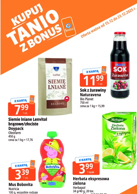 Leclerc - gazetka promocyjna Oferta E.Leclerc I Kupuj tanio z bonus od poniedziałku 15.12 do wtorku 23.12 - strona 14