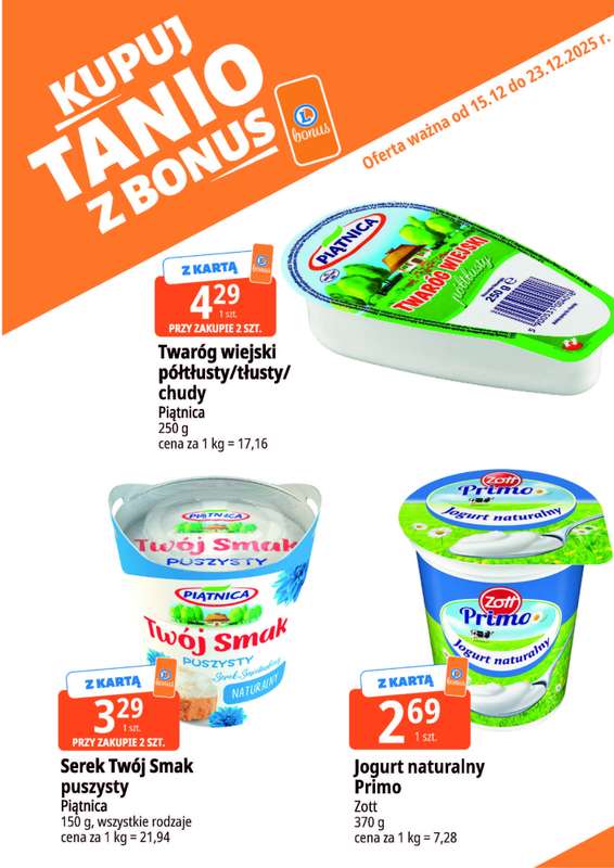 Leclerc - gazetka promocyjna Oferta E.Leclerc I Kupuj tanio z bonus od poniedziałku 15.12 do wtorku 23.12 - strona 2