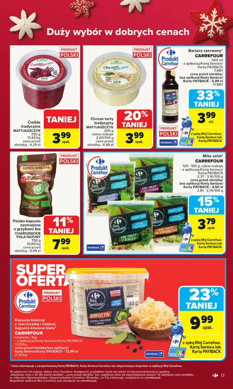 Carrefour - gazetka promocyjna Gazetka Carrefour od poniedziałku od poniedziałku 15.12 do wtorku 23.12 - strona 17