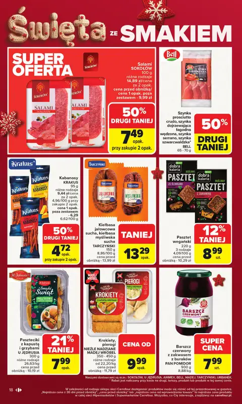 Carrefour - gazetka promocyjna Gazetka Carrefour od poniedziałku od poniedziałku 15.12 do wtorku 23.12 - strona 22
