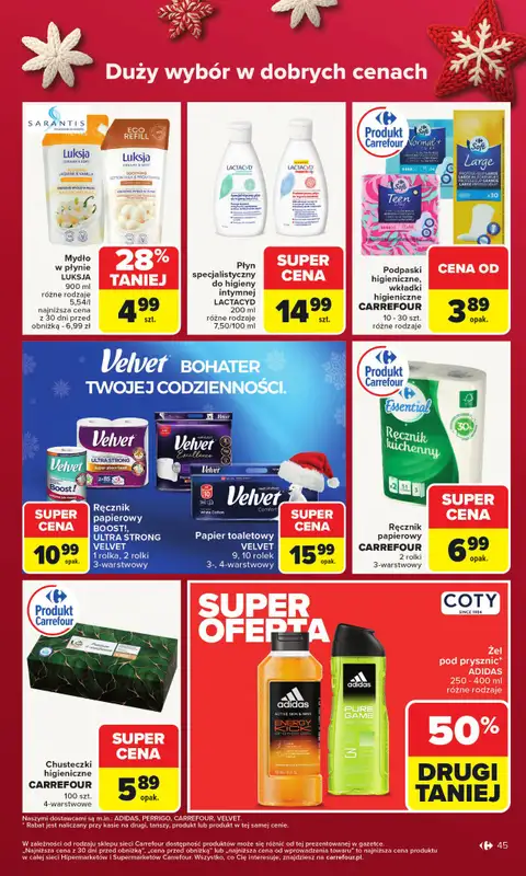 Carrefour - gazetka promocyjna Gazetka Carrefour od poniedziałku od poniedziałku 15.12 do wtorku 23.12 - strona 49