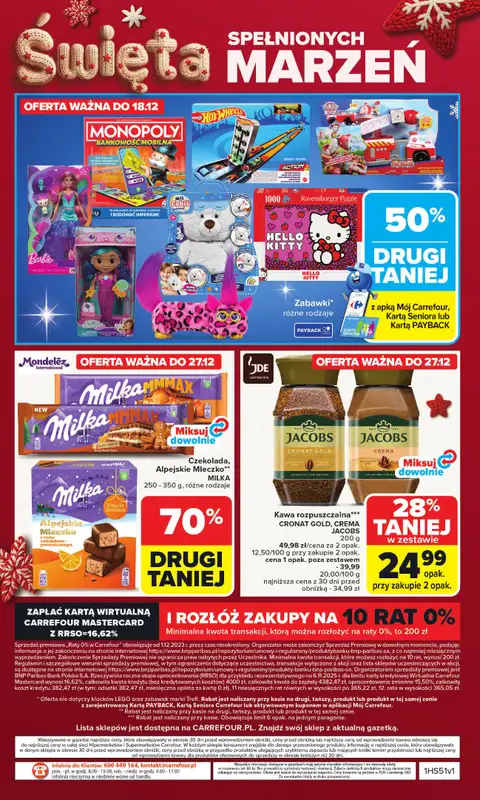 Carrefour - gazetka promocyjna Gazetka Carrefour od poniedziałku od poniedziałku 15.12 do wtorku 23.12 - strona 52