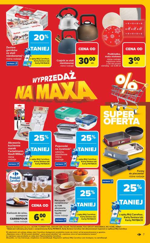 Carrefour - gazetka promocyjna Gazetka Wyprzedaż na MAXA od poniedziałku 15.12 do soboty 03.01 - strona 7
