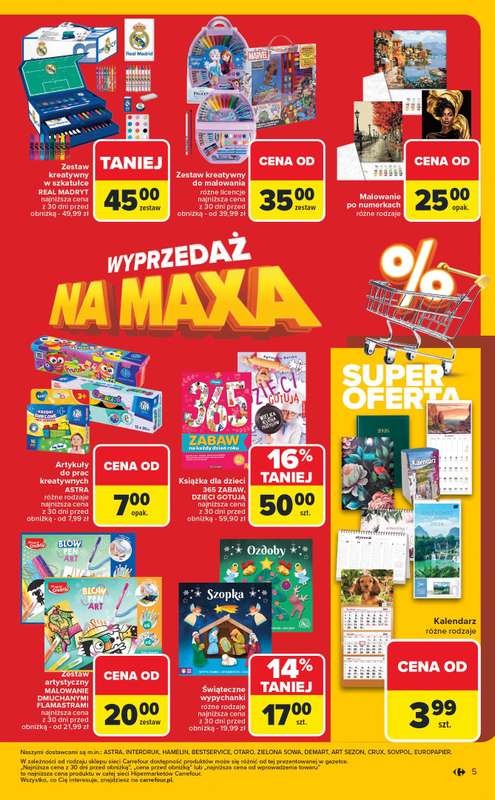 Carrefour - gazetka promocyjna Gazetka Wyprzedaż na MAXA od poniedziałku 15.12 do soboty 03.01 - strona 5