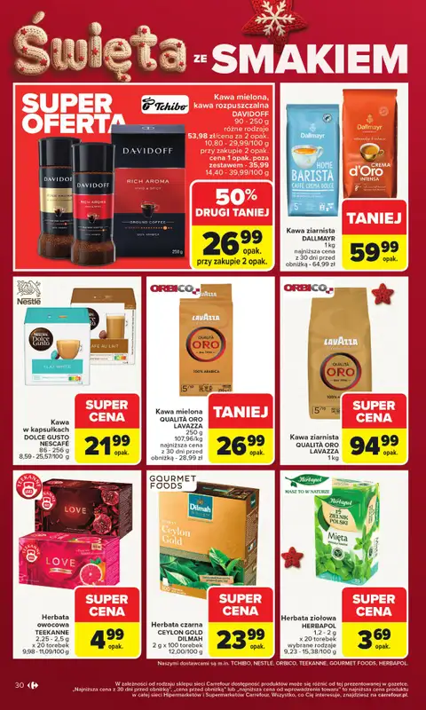 Carrefour Market - gazetka promocyjna Gazetka Carrefour Market od poniedziałku od poniedziałku 15.12 do wtorku 23.12 - strona 34