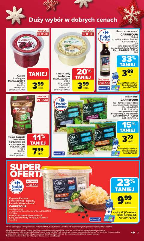 Carrefour Market - gazetka promocyjna Gazetka Carrefour Market od poniedziałku od poniedziałku 15.12 do wtorku 23.12 - strona 17