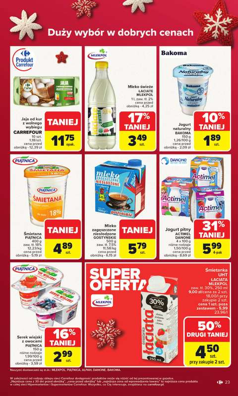 Carrefour Market - gazetka promocyjna Gazetka Carrefour Market od poniedziałku od poniedziałku 15.12 do wtorku 23.12 - strona 27