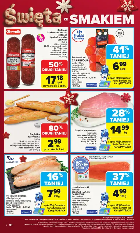 Carrefour Market - gazetka promocyjna Gazetka Carrefour Market od poniedziałku od poniedziałku 15.12 do wtorku 23.12 - strona 6