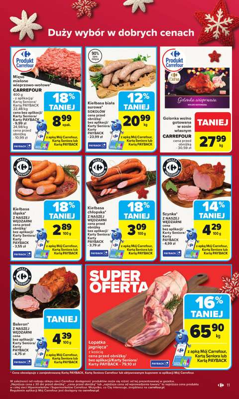 Carrefour Market - gazetka promocyjna Gazetka Carrefour Market od poniedziałku od poniedziałku 15.12 do wtorku 23.12 - strona 15