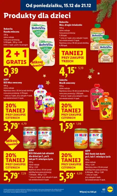 Lidl - gazetka promocyjna Oferta od poniedziałku od poniedziałku 15.12 do środy 17.12 - strona 65