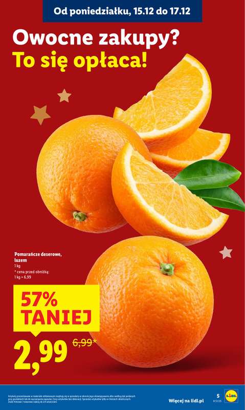 Lidl - gazetka promocyjna Oferta od poniedziałku od poniedziałku 15.12 do środy 17.12 - strona 5