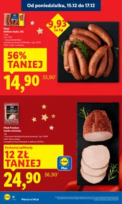 Lidl - gazetka promocyjna Oferta od poniedziałku od poniedziałku 15.12 do środy 17.12 - strona 12