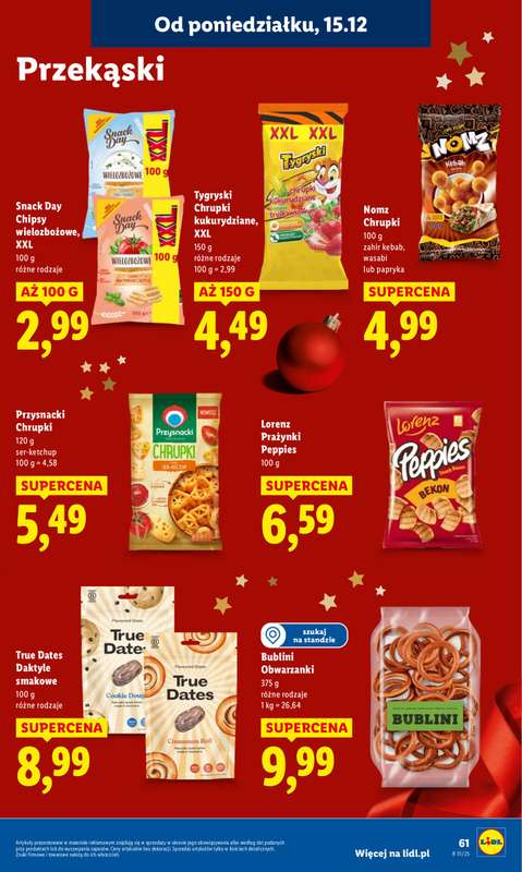 Lidl - gazetka promocyjna Oferta od poniedziałku od poniedziałku 15.12 do środy 17.12 - strona 63