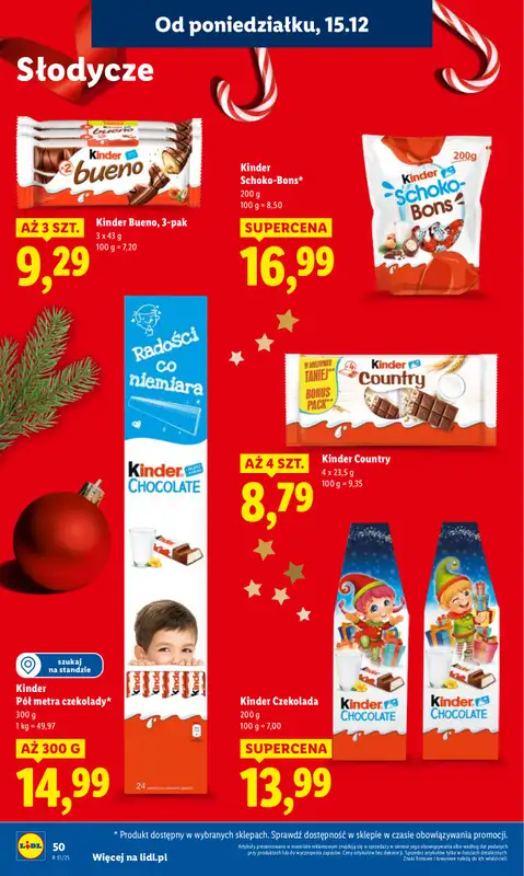 Lidl - gazetka promocyjna Oferta od poniedziałku od poniedziałku 15.12 do środy 17.12 - strona 52