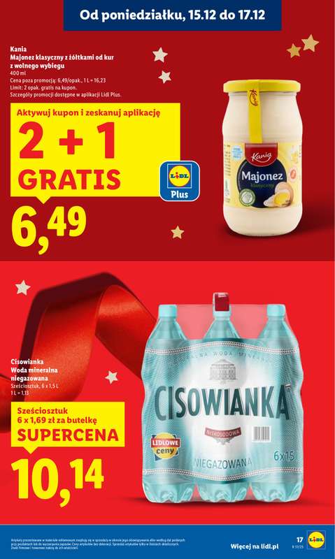 Lidl - gazetka promocyjna Oferta od poniedziałku od poniedziałku 15.12 do środy 17.12 - strona 17