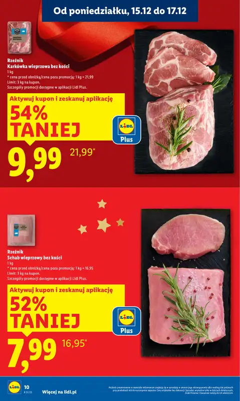 Lidl - gazetka promocyjna Oferta od poniedziałku od poniedziałku 15.12 do środy 17.12 - strona 10