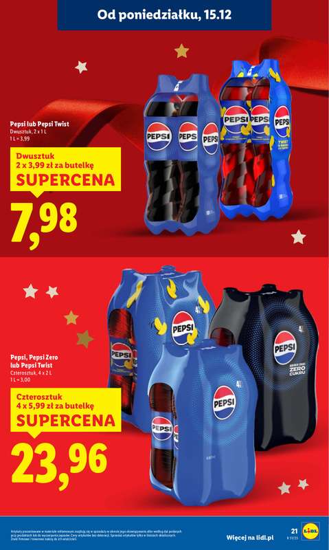 Lidl - gazetka promocyjna Oferta od poniedziałku od poniedziałku 15.12 do środy 17.12 - strona 21