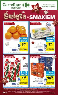 Carrefour Express - gazetka promocyjna Gazetka Express od wtorku 16.12 do wtorku 23.12