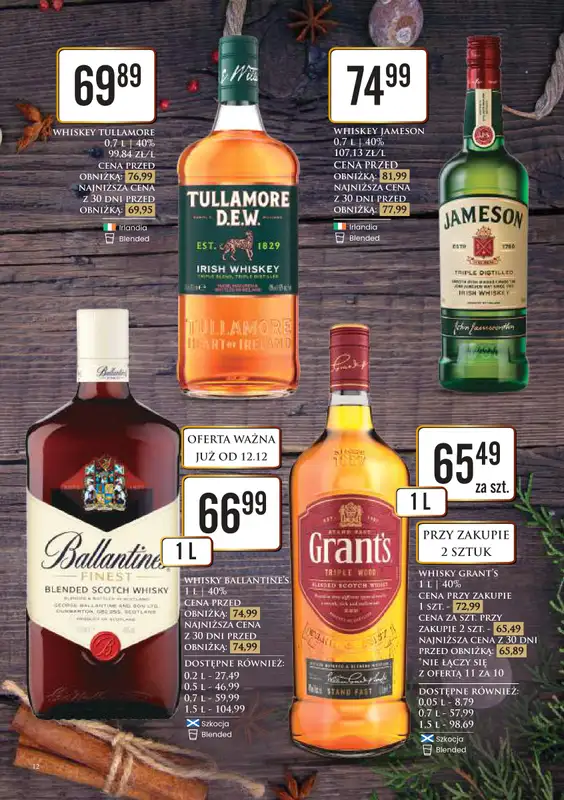 Dino - gazetka promocyjna Katalog alkoholowy od poniedziałku 15.12 do wtorku 23.12 - strona 12