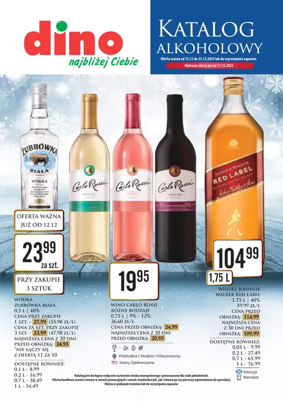 Dino - gazetka promocyjna Katalog alkoholowy  