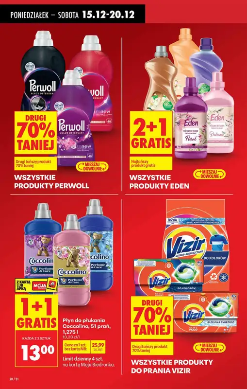 Biedronka - gazetka promocyjna Od poniedziałku od poniedziałku 15.12 do niedzieli 21.12 - strona 20