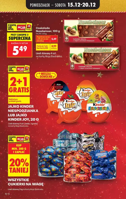Biedronka - gazetka promocyjna Od poniedziałku od poniedziałku 15.12 do niedzieli 21.12 - strona 14