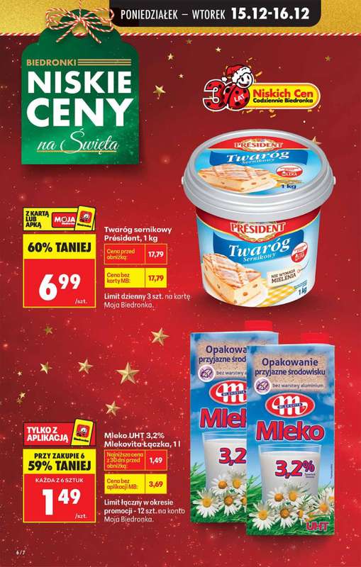Biedronka - gazetka promocyjna Od poniedziałku od poniedziałku 15.12 do niedzieli 21.12 - strona 6