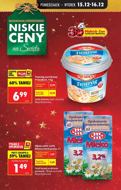 Biedronka - gazetka promocyjna Od poniedziałku od poniedziałku 15.12 do niedzieli 21.12 - strona 6
